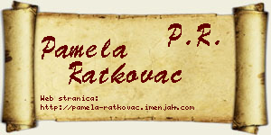 Pamela Ratkovac vizit kartica